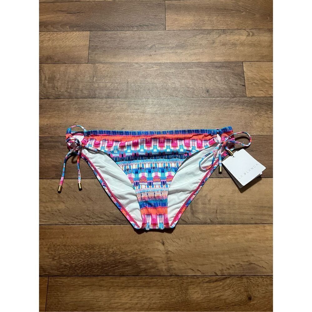 La Blanca Multicolored Patterned Swimsuit Bottom Woman’s Size 12 NEW